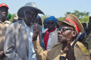 A photo Mzee Alli a Head chief of Liwolo payam (photo by Denis Logonyi)