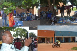A growing Local Economy, the Mbororo displaying their goods in Kerwa trading Centre, Liwolo payam Kajokeji County. (Photo by Denis Logonyi)